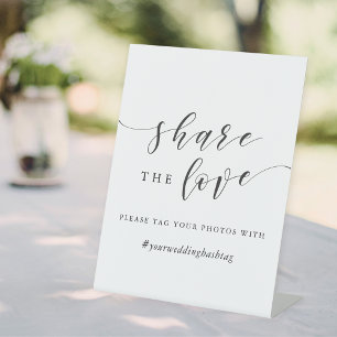 Expositor En L Boda de Caligrafía Moderna Hashtag Comparte el Amo