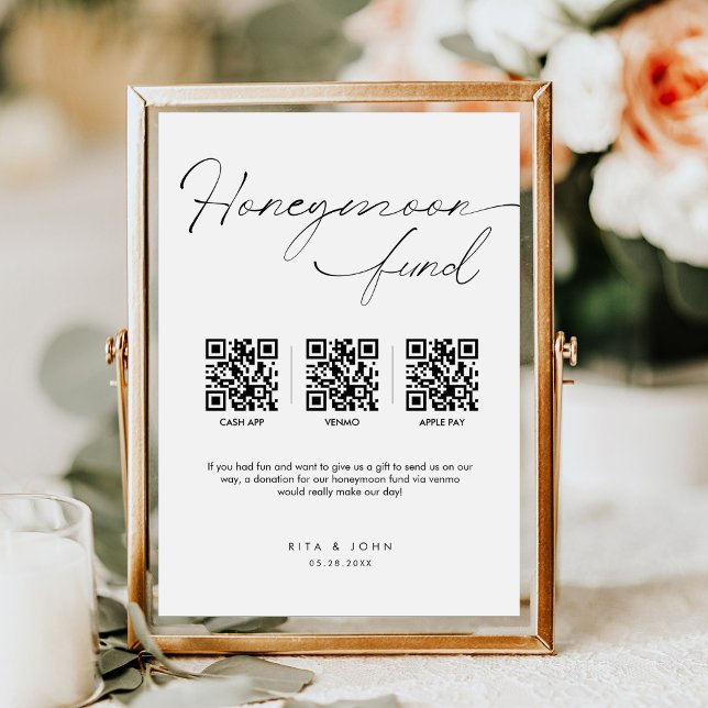 Expositor En L Boda de código QR en efectivo del Fondo Mínimo de  (Subido por el creador)