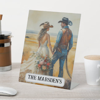 Expositor En L Boda de color del país occidental