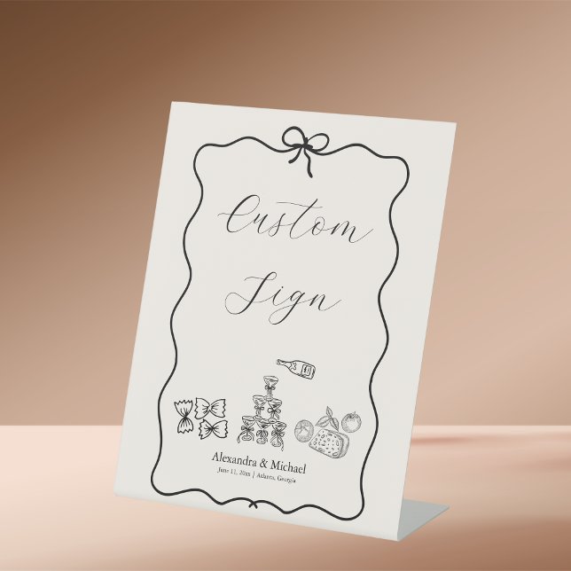 Expositor En L Boda de Doodle Italiano Brillante de Onda Negra (Subido por el creador)
