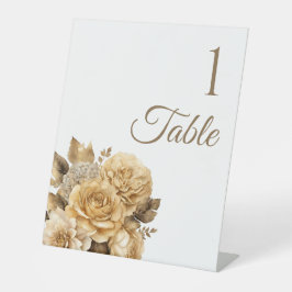 Expositor En L Boda de flores neutras