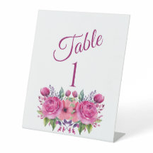 Boda de flores rosadas de color de agua -