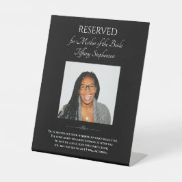 Expositor En L Boda de fotografía de la madre negra en memoria de
