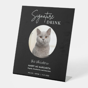 Expositor En L Boda de gato Firma Bebe Cocktail Bar Pedestal