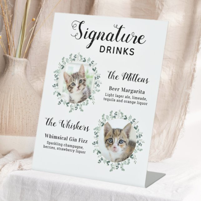 Expositor En L Boda de gato Firma Bebe Personalizado Cóctel Bar (Subido por el creador)