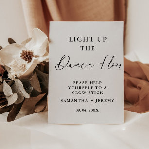 Expositor En L Boda de guiones Minimalistas modernos Rótulo de ba