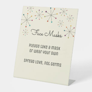 Expositor En L Boda de la Estación de Máscaras de Cara Moderna de