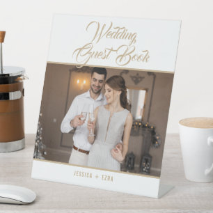 Expositor En L Boda de la foto del libro de invitados elegancia d