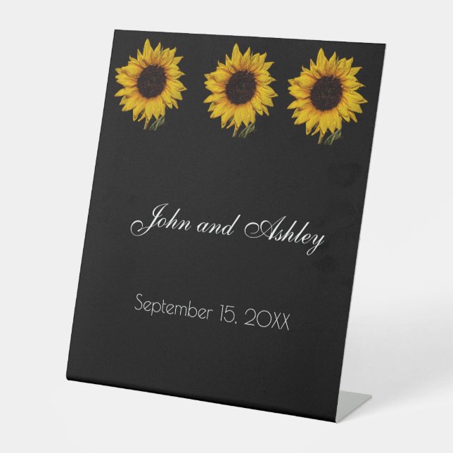 Expositor En L Boda de las gotas de agua de girasol (Anverso)