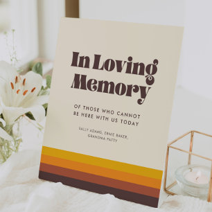 Expositor En L Boda de memoria de amor retro 60