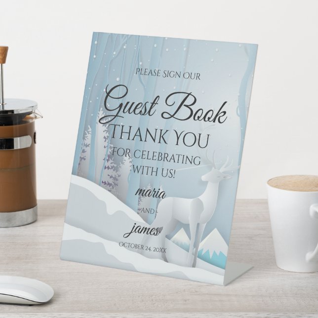 Expositor En L Boda de nieve de invierno (In Situ)