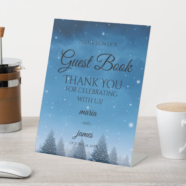 Expositor En L Boda de nieve de invierno (In Situ)