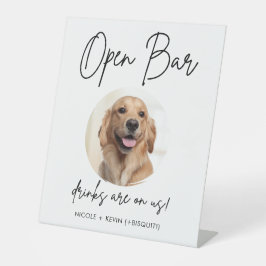Expositor En L Boda de perro de compañía bebidas de barra abierta
