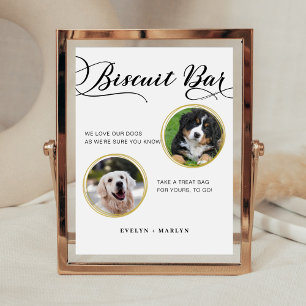 Expositor En L Boda de perro Favor de Biscuit Bar Mascota de trat