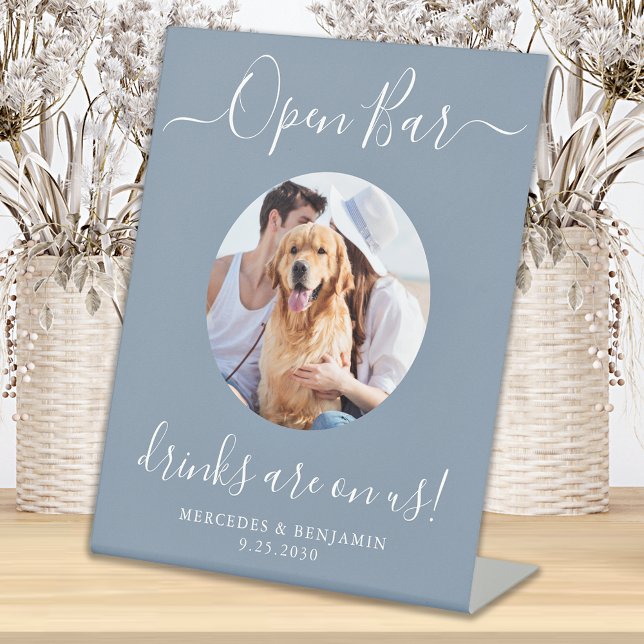 Expositor En L Boda de perro Mascota azul turbio y personalizado  (Subido por el creador)