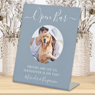 Expositor En L Boda de perro mascota bar abierto Personalizado az