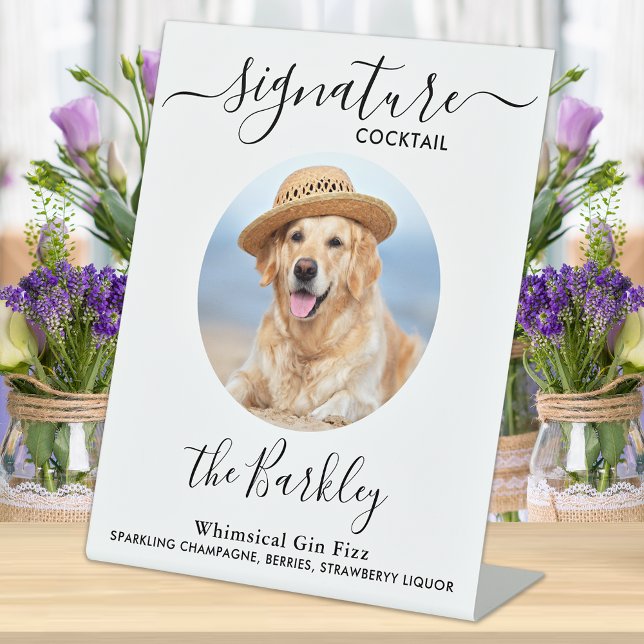 Expositor En L Boda de perro mascota Personalizado de cócteles fo (Subido por el creador)
