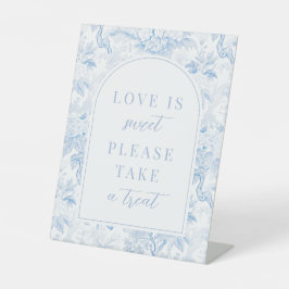 Expositor En L Boda de porcelana chinoiserie azul