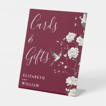 Boda De Regalos Y Tarjetas Chinoiserie De Borgoña