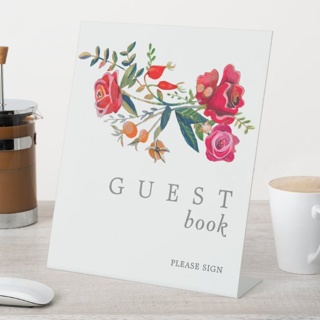 Expositor En L Boda de rosas rojas elegantes (In Situ)