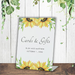 Expositor En L Boda de tarjetas y regalos para girasoles brillant