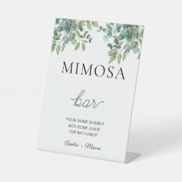 Expositor En L boda de vegetación de eucalipto