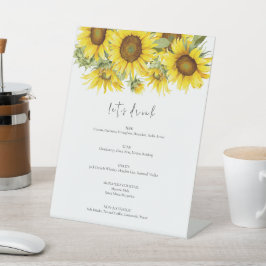 Expositor En L Boda de verano elegante con girasoles