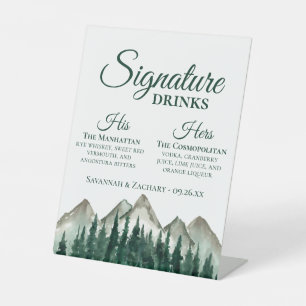 Expositor En L Boda de  y bebidas con firma