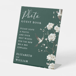 Expositor En L Boda del libro de invitados "Emerald Green"