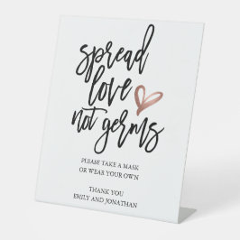 Expositor En L Boda Difundir Amor No Gérmenes Tomar Una Máscara