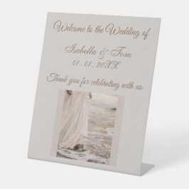 Expositor En L Boda en la Playa Costera | Recepción Bienvenida