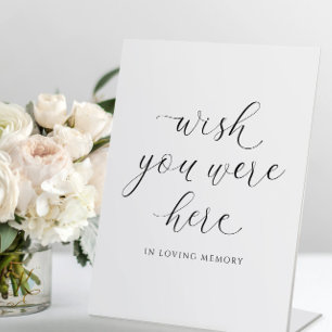 Expositor En L Boda En Memoria Desearía Estar Aquí Elegante