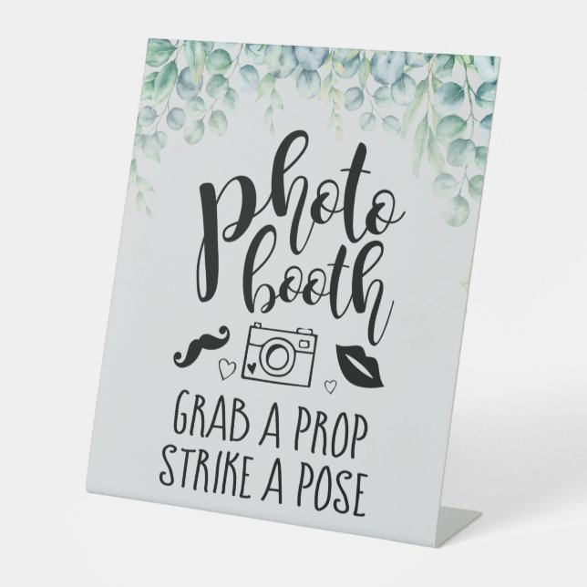 Expositor En L Boda Eucalyptus, Personalizado del Prop. (Anverso)