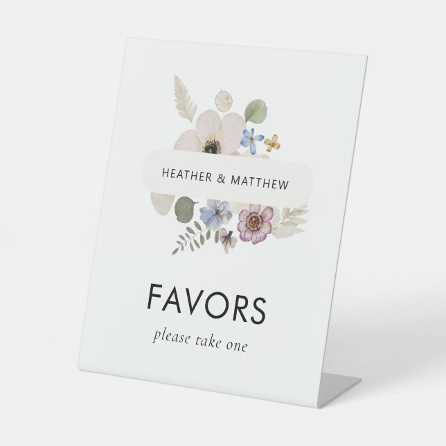 Expositor En L Boda Favoritos Modernos (Anverso)