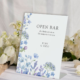 Expositor En L Boda Floral de Flor silvestre Periwinkle