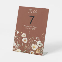 Expositor En L Boda Floral de otoño de flores silvestres