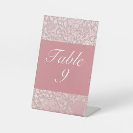 Expositor En L Boda floral rosa rosado pastel