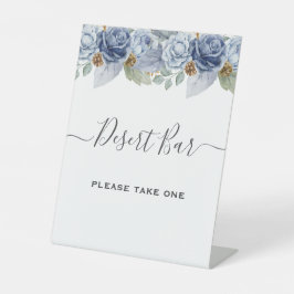 Expositor En L Boda Floral Rustic Blue Winter