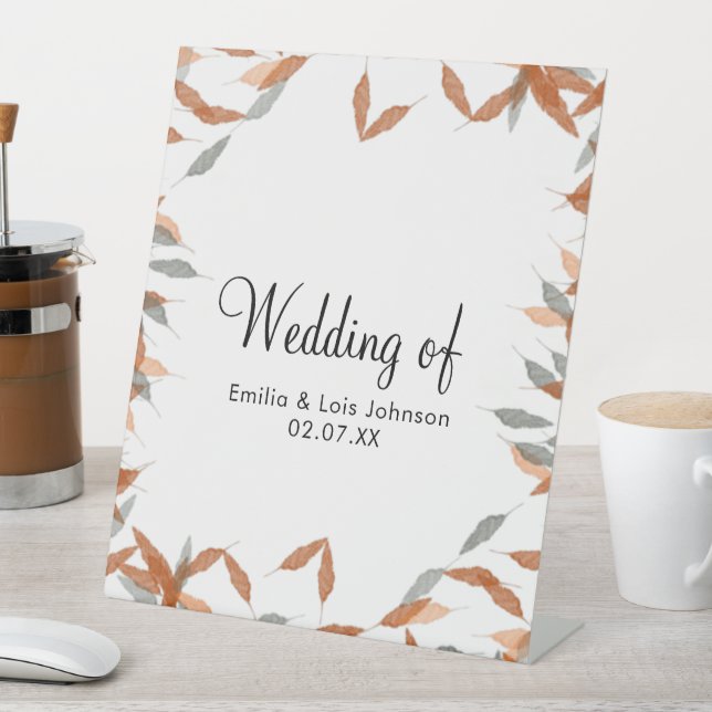 Expositor En L Boda flotante Rustic Caida Pampas (In Situ)