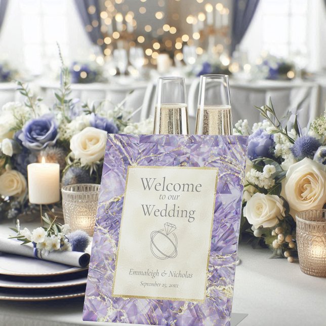 Expositor En L Boda Gemstone Amethyst de Purple Euphoria (Subido por el creador)