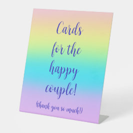 Expositor En L Boda gradiente gradiente arcoiris pastel