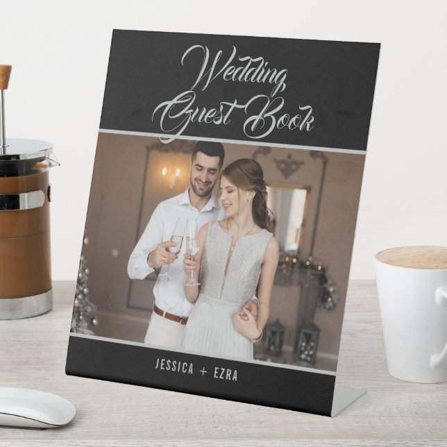 Expositor En L Boda librito de libro de invitados foto elegante p (In Situ)
