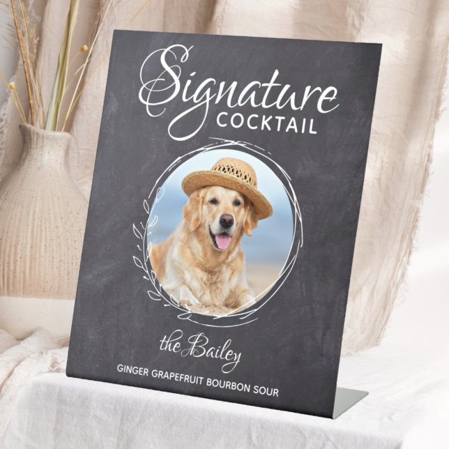 Expositor En L Boda mascota Bar Cocktail Signature Bebidas (Subido por el creador)