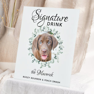 Expositor En L Boda mascota Bar de perro Firma Bebe foto