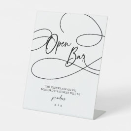 Expositor En L Boda minimalista de estilo moderno de escritura de