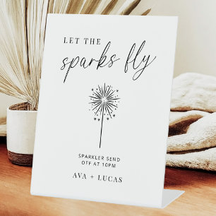 Expositor En L Boda minimalista Sparkler Send Off