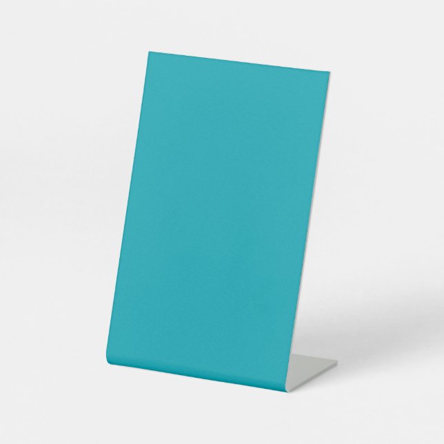 Expositor En L BODA monocromo Verde azulado azul de pavo real (Anverso)