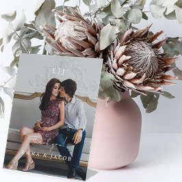 Expositor En L Boda Monograma Gracias Foto