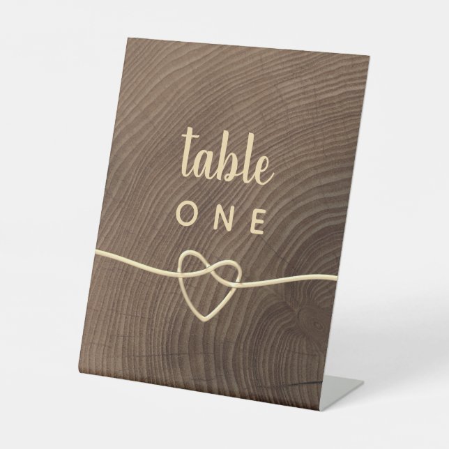 Expositor En L Boda Número de tabla Rótulo peatonal (Anverso)