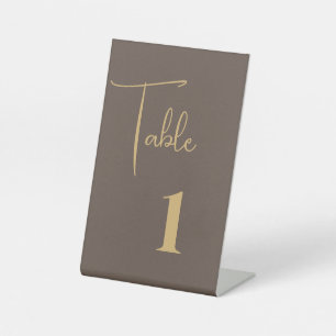 Expositor En L Boda Número de tabla Tarjeta Rótulo Pedestal